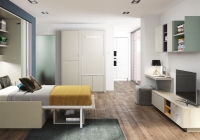 APERTURA DE LA CAMA VERTICAL CON SOFA.