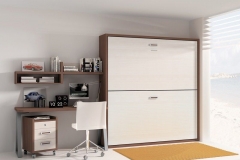 CAMA ABATIBLE HORIZONTAL CON MESA ESTUDIO Y CAJONERA