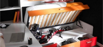 DETALLE DE LA CAPACIDAD DEL ARCÓN DE LA CAMA COMPACTO.