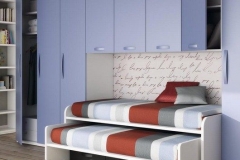 DETALLE DE LA CAMA COMPACTA ANTERIOR. LA SEGUNDA CAMA ,PUEDE QUEDAR OCULTA O VISTA.