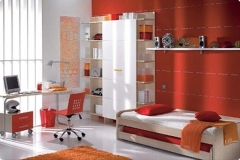 CAMA COMPACTO, BAJA CON DOS CAMAS Y SIN NINGUNA FILA DE CAJONES; MESA ESTUDIO Y LIBRERÍA CON PUERTA.