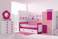CAMA NIDO CON ARRASTRE IDEALES PARA LAS PRINCESAS DE LA CASA.