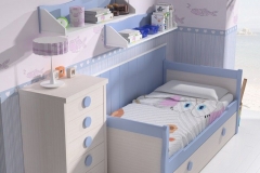DETALLE DEL CHINFFONIER Y CAMA NIDO.