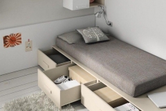 TATAMI CON CAJONES DE GRAN CAPACIDAD, TODOS NUESTROS PRODUCTOS SE FABRICAN EN DIFERENTES ACABADOS Y DIFERENTES TIRADORES.